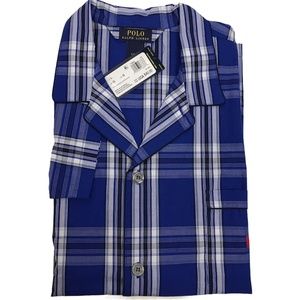 Polo Ralph Lauren Men’s Pajama PJ Top Blue Plaid L